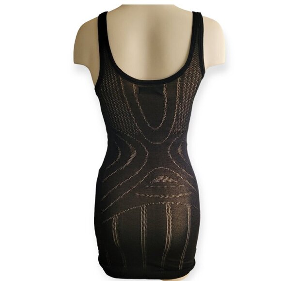 Bec + Bridge Black Laser-Cut Bodycon Minidress size 2 EUC - Picture 3 of 10